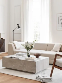 New Mesa de centro en look travertino Lesley Mesas De Centro|Mesas De Centro