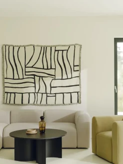 Mesas De Centro|Mesas De Centro></noscript>Noo.ma Mesa de centro Gavo NegroAcero pintado en polvo, tablero de partículas + chapa de roble