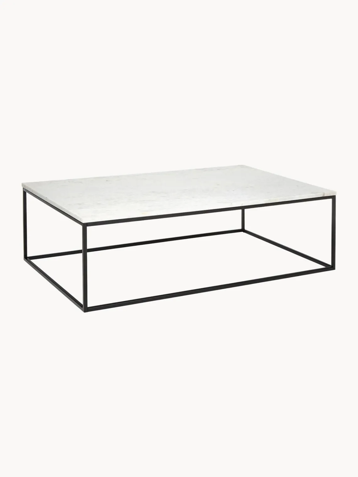 Mesas De Centro|Mesas De Centro>Westwing Collection Mesa de centro grande de mármol Alys Mármol blanco, negro