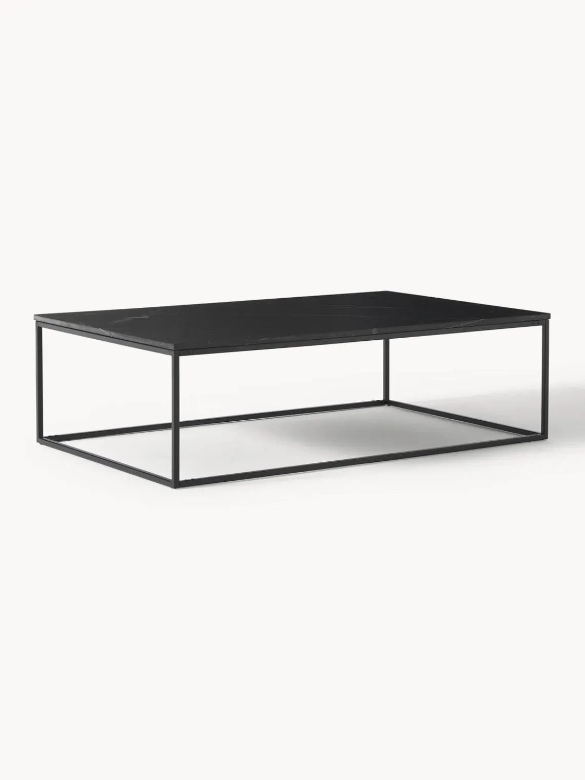 Mesas De Centro|Mesas De Centro>Westwing Collection Mesa de centro grande de mármol Alys Mármol negro, negro