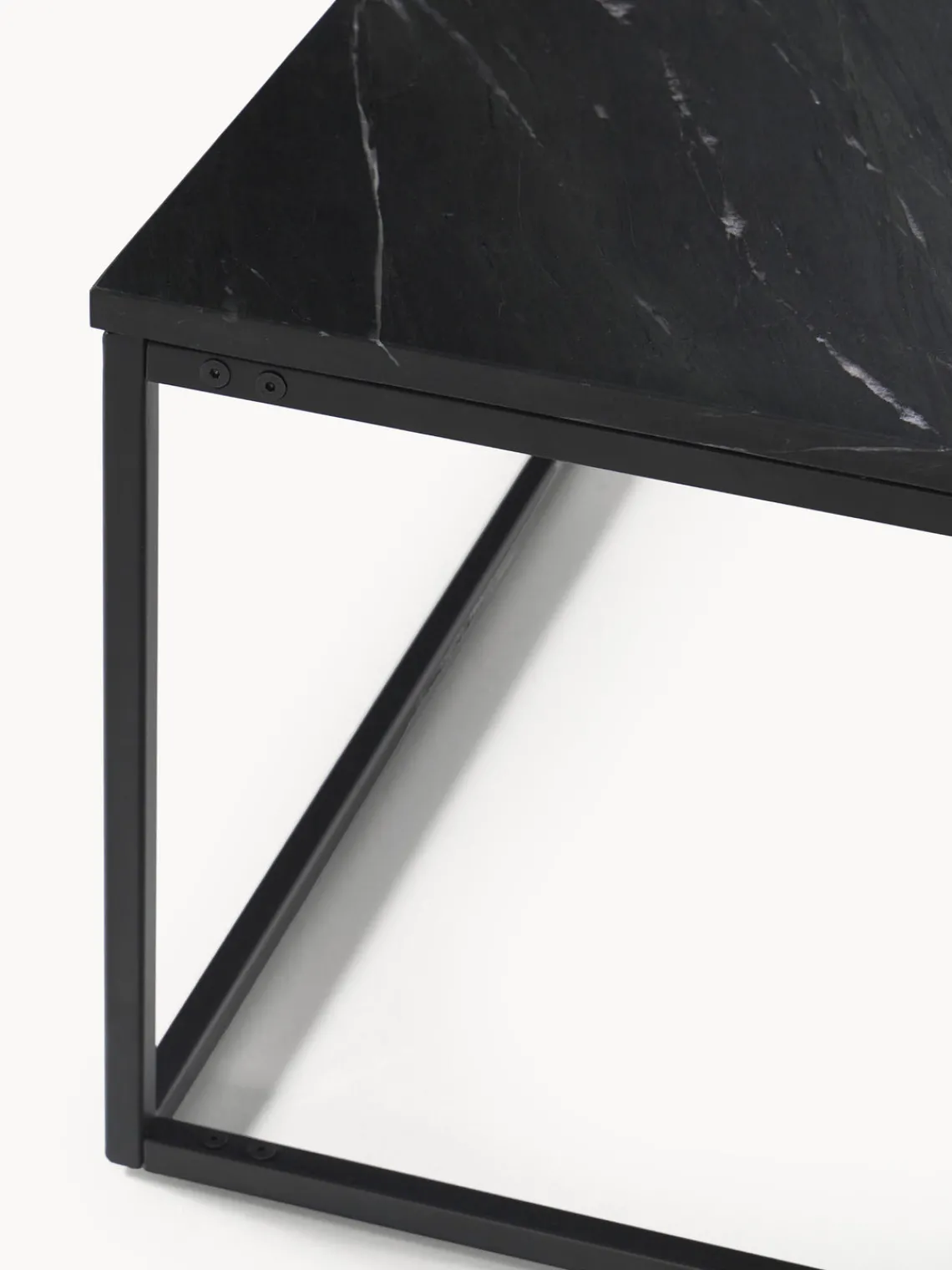 Mesas De Centro|Mesas De Centro>Westwing Collection Mesa de centro grande de mármol Alys Mármol negro, negro
