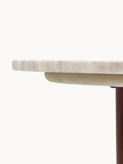 Mesas De Centro|Mesas De Centro></noscript>Westwing Collection Mesa de centro grande de mármol con forma orgánica Naruto Madera de mango, beige