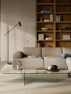 Mesas De Centro|Mesas De Centro>Westwing Collection Mesa de centro grande de vidrio Anouk, 160 cm Transparente