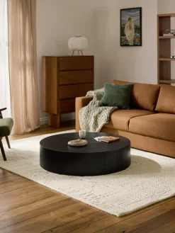 Clearance Mesa de centro grande redonda de madera Dan Mesas De Centro|Mesas De Centro