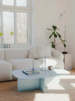 Mesas De Centro|Mesas De Centro>Metallbude Mesa de centro Livia Azul claro