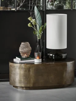 Outlet Mesa de centro ovalada artesanal Rota Mesas De Centro|Mesas De Centro