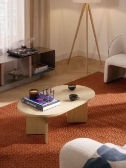 Best Mesa de centro ovalada de madera Toni Mesas De Centro|Mesas De Centro