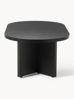 Mesas De Centro|Mesas De Centro></noscript>Westwing Collection Mesa de centro ovalada de madera Toni Madera de roble lacada en negro