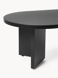 Mesas De Centro|Mesas De Centro></noscript>Westwing Collection Mesa de centro ovalada de madera Toni Madera de roble lacada en negro