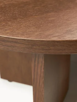 Mesas De Centro|Mesas De Centro></noscript>Westwing Collection Mesa de centro ovalada de madera Toni Madera de roble lacada en marrón oscuro