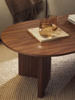 Mesas De Centro|Mesas De Centro></noscript>Westwing Collection Mesa de centro ovalada de madera Toni Madera de roble lacada en marrón oscuro