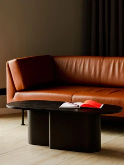 Mesas De Centro|Mesas De Centro>Noo.ma Mesa de centro ovalada de madera Looi Negro