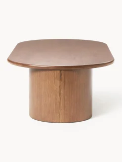 Mesas De Centro|Mesas De Centro></noscript>Westwing Collection Mesa de centro ovalada de madera de roble Didi Madera de roble lacada en marrón oscuro