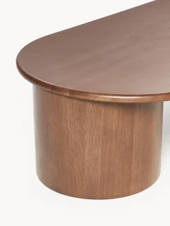 Mesas De Centro|Mesas De Centro></noscript>Westwing Collection Mesa de centro ovalada de madera de roble Didi Madera de roble lacada en marrón oscuro