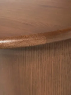 Mesas De Centro|Mesas De Centro></noscript>Westwing Collection Mesa de centro ovalada de madera de roble Didi Madera de roble lacada en marrón oscuro