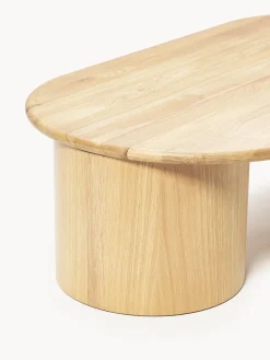 Mesas De Centro|Mesas De Centro></noscript>Westwing Collection Mesa de centro ovalada de madera de roble Didi Madera de roble barnizada