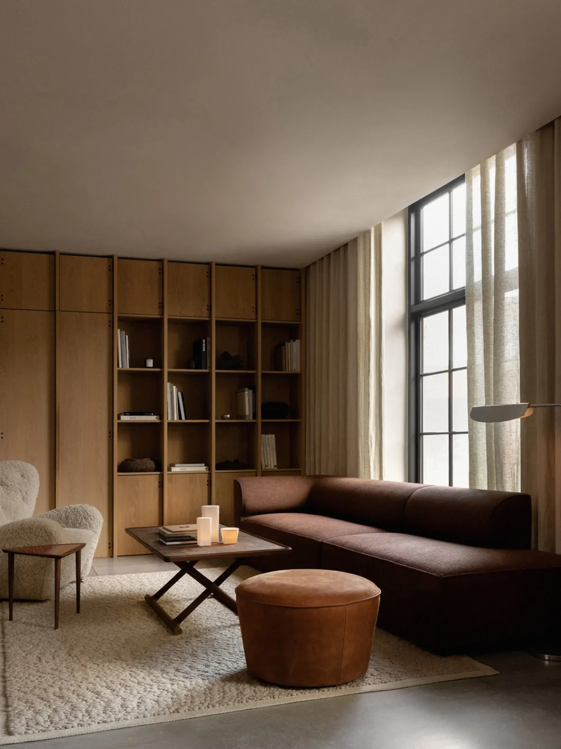 Mesas De Centro|Mesas De Centro>Audo Copenhagen Mesa de centro plegable Jäger Madera de nogal