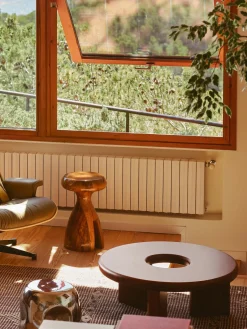 Outlet Mesa de centro redonda artesanal de madera de mango Conversation Mesas De Centro|Mesas De Centro