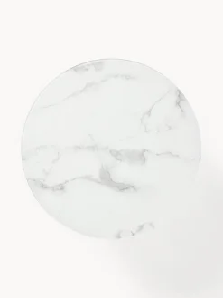 Hot Mesa de centro redonda con tablero de vidrio en look mármol Antigua Mesas De Centro|Mesas De Centro