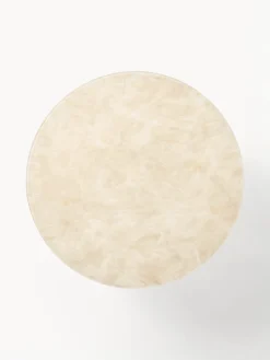 Mesas De Centro|Mesas De Centro></noscript>Westwing Collection Mesa de centro redonda con tablero de vidrio en look mármol Antigua Aspecto mármol beige, latón mate