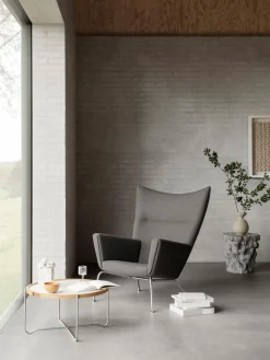 Mesas De Centro|Mesas De Centro>Carl Hansen & Søn Mesa de centro redonda con bandeja reversible CH417