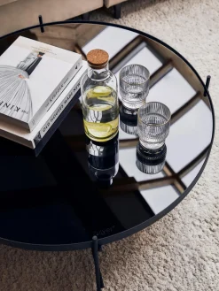 Hot Mesa de centro redonda Cupid, tablero de vidrio extraíble Mesas De Centro|Mesas De Centro