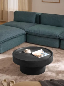 Discount Mesa de centro redonda de madera de mango Benno Mesas De Centro|Mesas De Centro