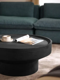 Discount Mesa de centro redonda de madera de mango Benno Mesas De Centro|Mesas De Centro