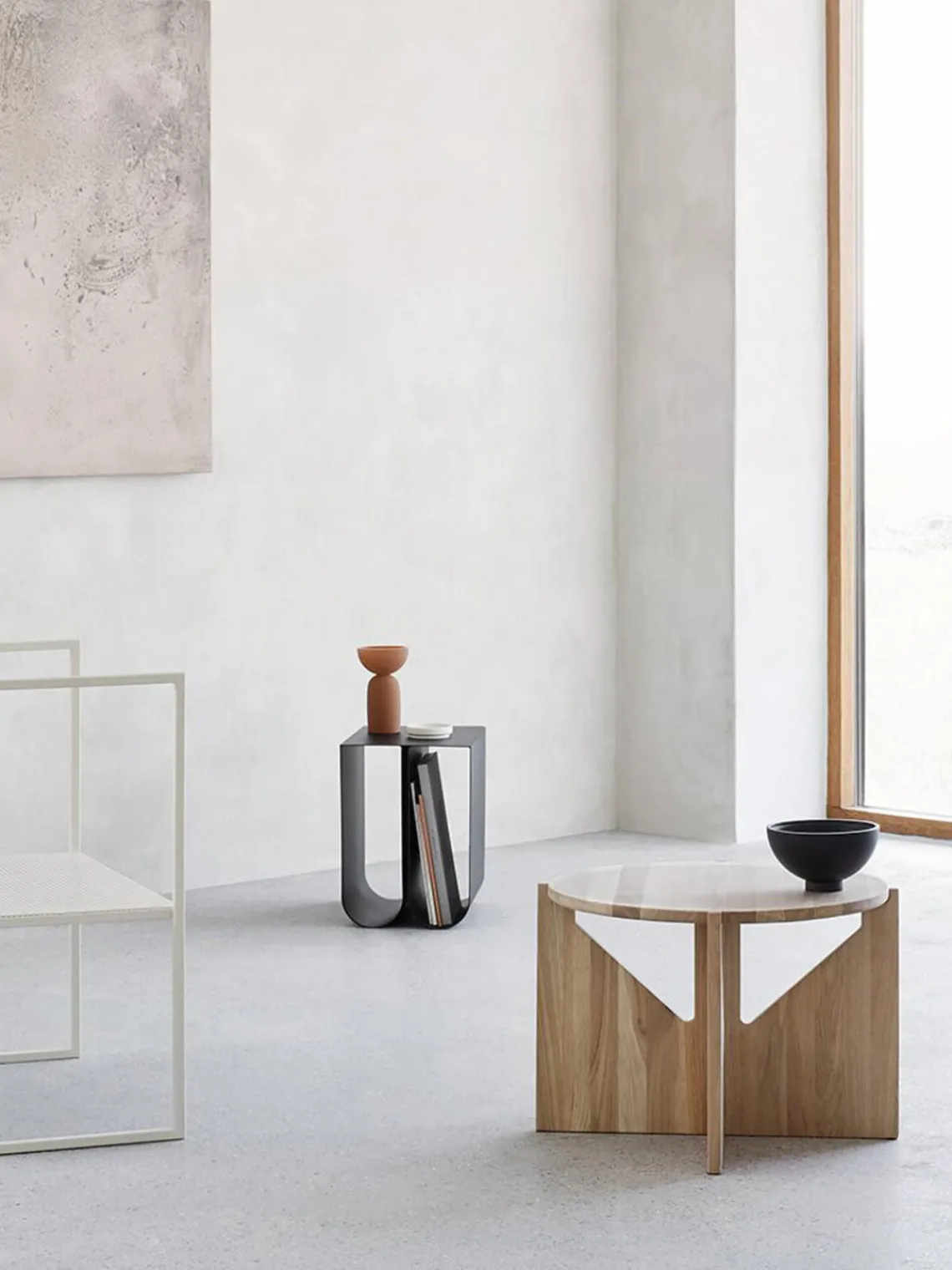 Mesas De Centro|Mesas De Centro>Kristina Dam Mesa de centro redonda de roble Future Madera de roble