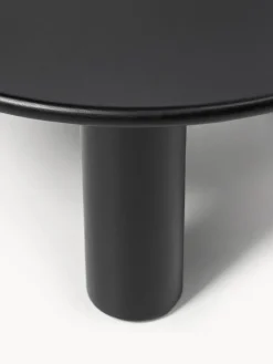 Mesas De Centro|Mesas De Centro></noscript>Westwing Collection Mesa de centro redonda de madera de roble Didi Madera de roble lacada en negro