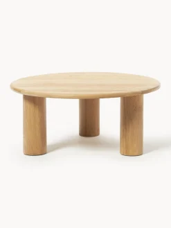 Outlet Mesa de centro redonda de madera de roble Didi Mesas De Centro|Mesas De Centro