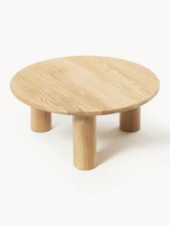 Outlet Mesa de centro redonda de madera de roble Didi Mesas De Centro|Mesas De Centro