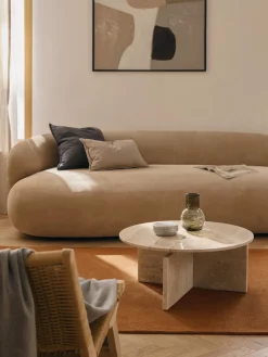 New Mesa de centro redonda de travertino Marisa Mesas De Centro|Mesas De Centro