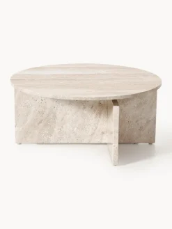 New Mesa de centro redonda de travertino Marisa Mesas De Centro|Mesas De Centro