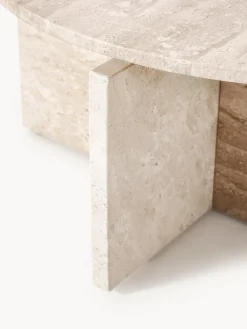 New Mesa de centro redonda de travertino Marisa Mesas De Centro|Mesas De Centro