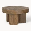 Clearance Mesa de centro redonda de madera de mango Dacca Mesas De Centro|Mesas De Centro