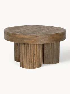 Clearance Mesa de centro redonda de madera de mango Dacca Mesas De Centro|Mesas De Centro