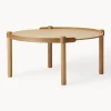 Outlet Mesa de centro redonda de madera de roble Woody Mesas De Centro|Mesas De Centro