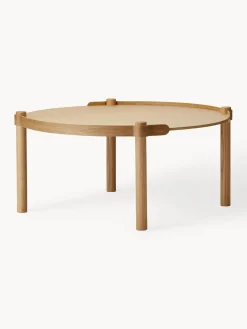 Outlet Mesa de centro redonda de madera de roble Woody Mesas De Centro|Mesas De Centro