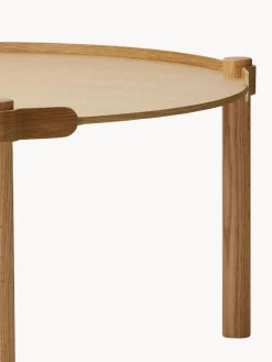 Outlet Mesa de centro redonda de madera de roble Woody Mesas De Centro|Mesas De Centro