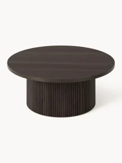 Mesas De Centro|Mesas De Centro></noscript>Westwing Collection Mesa de centro redonda de madera Nele Madera, marrón oscuro pintado