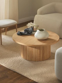 Mesas De Centro|Mesas De Centro>Westwing Collection Mesa de centro redonda de madera Nele