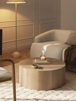 Mesas De Centro|Mesas De Centro>Westwing Collection Mesa de centro redonda de madera Dan Madera de fresno