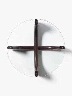 Mesas De Centro|Mesas De Centro></noscript>Westwing Collection Mesa de centro redonda de madera con tablero de vidrio Miya