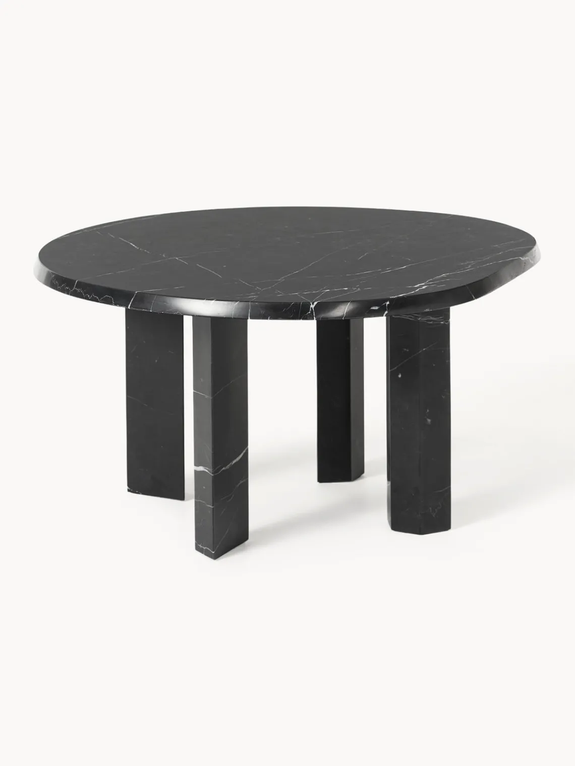 Mesas De Centro|Mesas De Centro>Ferm Living Mesa de centro redonda de mármol Taula Mármol negro