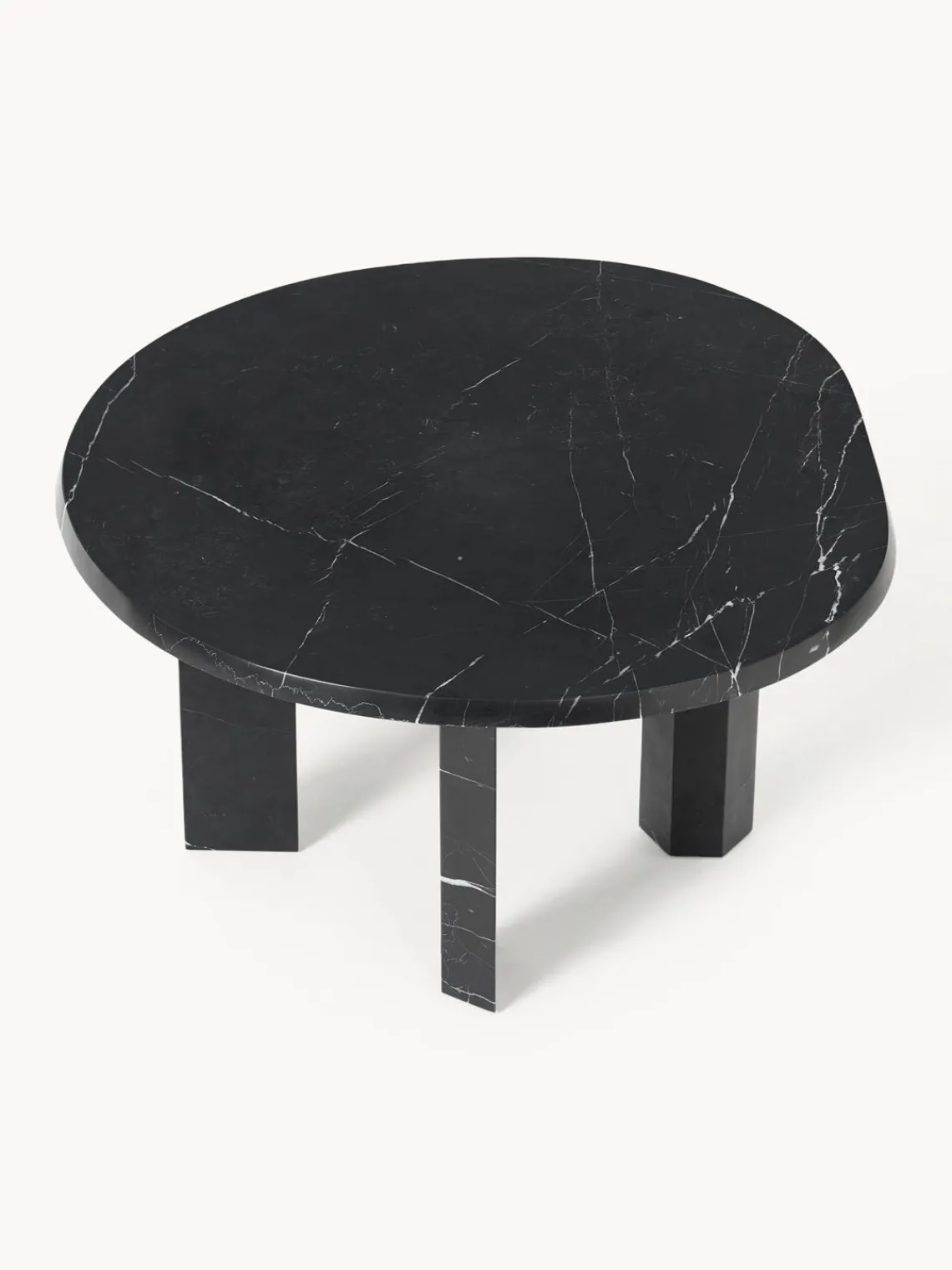 Mesas De Centro|Mesas De Centro>Ferm Living Mesa de centro redonda de mármol Taula Mármol negro