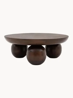 Online Mesa de centro redonda de madera de mango Sculpt Mesas De Centro|Mesas De Centro
