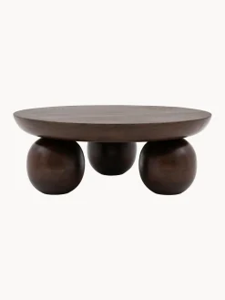 Online Mesa de centro redonda de madera de mango Sculpt Mesas De Centro|Mesas De Centro
