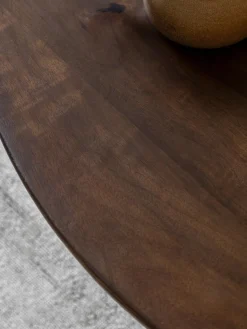 Online Mesa de centro redonda de madera de mango Sculpt Mesas De Centro|Mesas De Centro