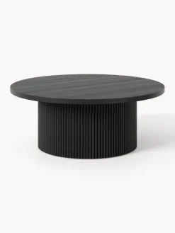 Mesas De Centro|Mesas De Centro>Westwing Collection Mesa de centro redonda de madera Nele Negro